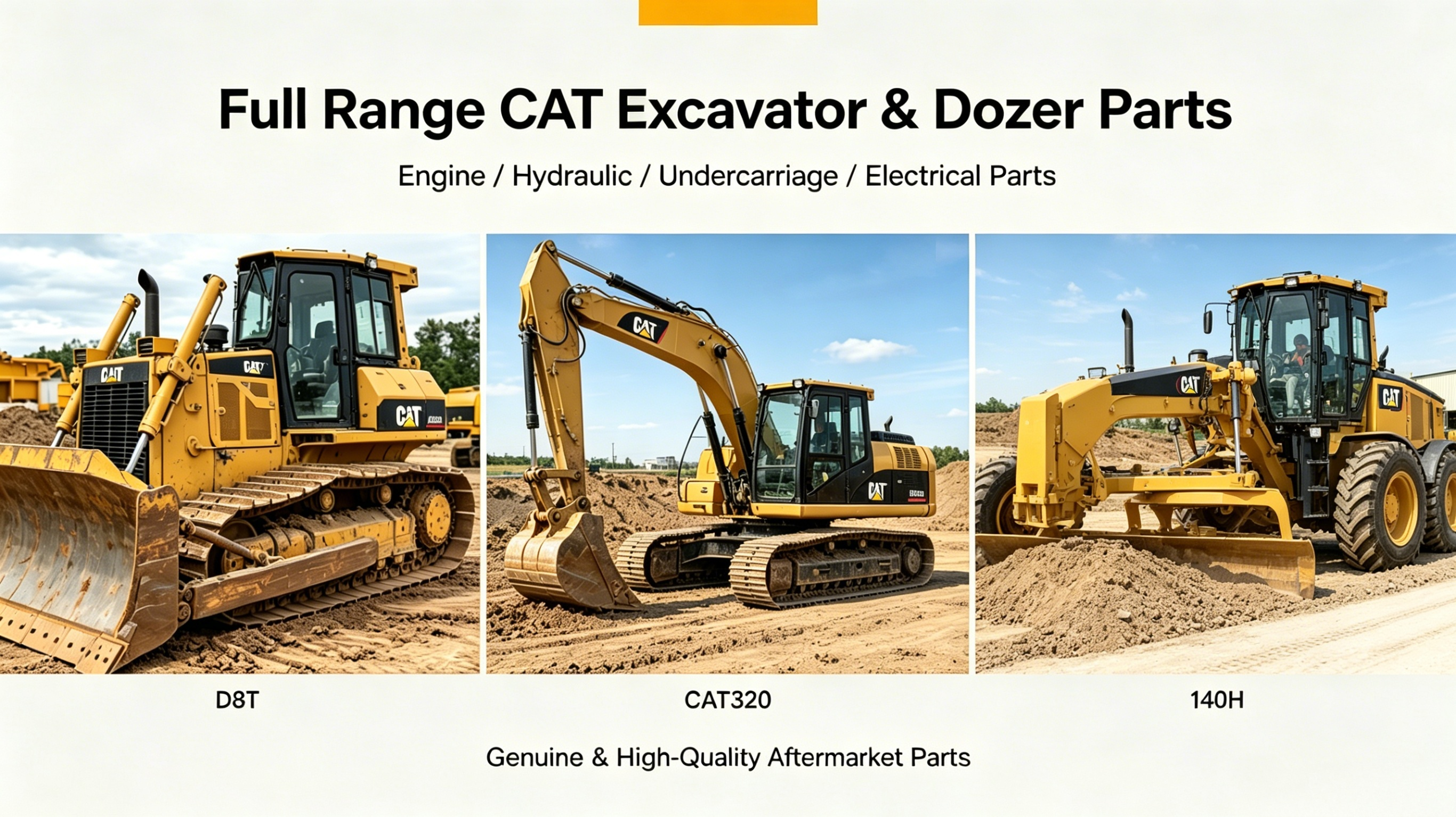 Excavator spare parts 